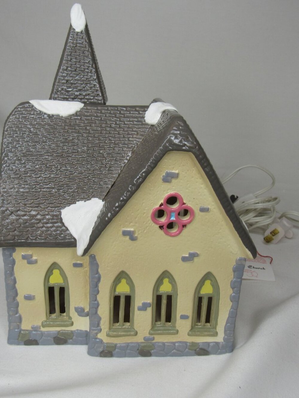 Dept. 56 REDEEMER CHURCH Snow Village House 1988 5127-6 - Picture 7 of 11